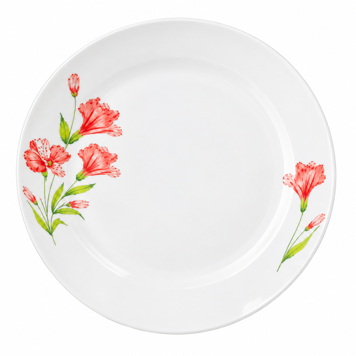 Coral Blossom Porcelain Round Serving Plate 12inch